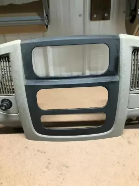 100252TRMAA DODGE Center Dash Gauge Radio Bezel Taupe Ram #3