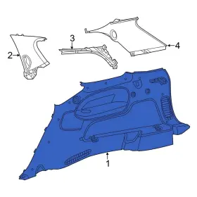 7CU84DX9AB DODGE OE Rear Left Interior Quarter Panel Durango