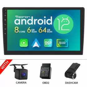 STVRAUA12SPLUS6GUSICM1 EONON Cam Dvr Obd Double Din Android