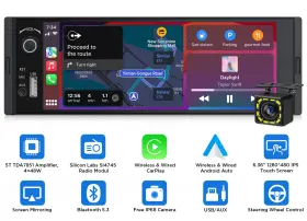 STX3UUSEU07 EONON Wireless Android Auto Carplay Single Din
