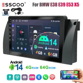 EB10WHA719925 ESSGOO Android Car Stereo Carplay Gps Cam Mic