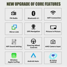 MT8163 ESSGOO Car Stereo Android Carplay Head Unit Swc Ahd #3