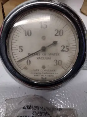 A-38380 FARR COMPANY Vacuum Meter