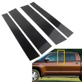 550745661207 FLASHBUYEASYUSA Car Pillar Posts Door Covers Set