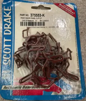 375553-K FORD Pony Door Panel Clips Mustang