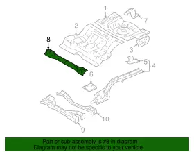 9E5Z-5410692-A FORD Front Member Cross #2