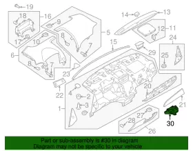 BA1Z-78046A24-AA FORD Insulator Panel #2