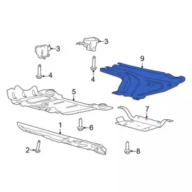 MB3Z-5B018-A FORD Floor Pan Splash Shield Bronco