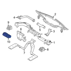 BB5Z19893AD FORD OE Inner Dashboard Air Vent Explorer