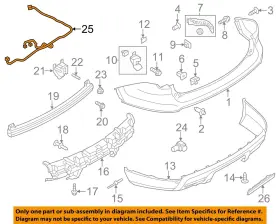 DB5Z15K868B FORD OEM Rear Bumper Wire Harness Explorer