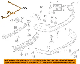 EB5Z15K868D FORD OEM Rear Bumper Wire Harness Explorer