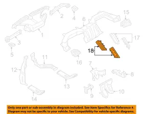 EM2Z19893AQ FORD OEM Panel Ducts Louver Edge