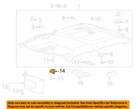 FL3Z1504132AC FORD OEM Interior Retainer Expedition