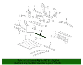 22813256 GM Underbody Rear Sill Cross #3