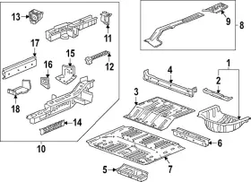 26413684 GM Upper Member Cross