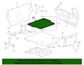 84338853 GM Jet Rear Floor Panel Track Partition Slide #2