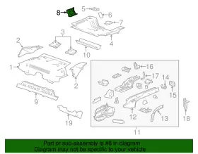 95995726 GM Floor Panel Extension #2