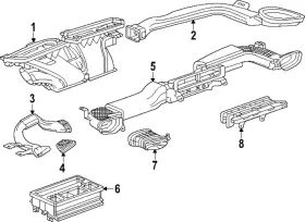 42850789 GM GENUINE PARTS Center Duct