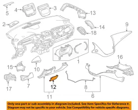 23454119 GM OEM Dash Fuse Block Cover Malibu