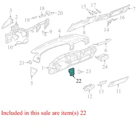 15784732 GMC Dashboard Air Vent 1500 Yukon