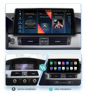 BMWGRTEUJH784 HIZPO Android Gps Radio Carplay Car Stereo E90 #3