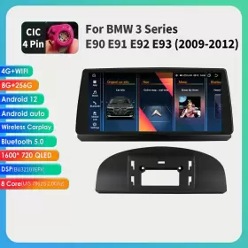BMWGRTEUJH784 HIZPO Android Gps Radio Carplay Car Stereo E90