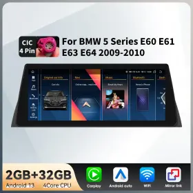 KS87827S HIZPO Carplay Stereo Radio Screen Gps E60 E61 Bmw