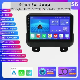 SWDXSKP673 HIZPO Carplay Stereo Gps Navi Dsp Jl Gladiator