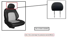 81140T7MH01ZJ HONDA Headrest