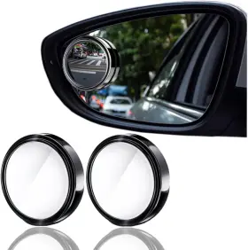 774388406265 HUAQMDE Rear View Mirror Round Glass Convex