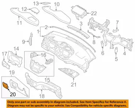 84753D3100TRY HYUNDAI OEM Panel Dash Fuse Box Cover Tucson