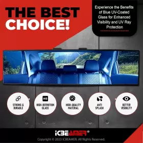 240MM-CBL-AMA-N1 ICBEAMER Rear View Mirror Car Tint Convex #2