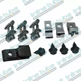 OAF304 INLINE TUBE Body Fuel Line Clips Clamp Bracket Set Kit