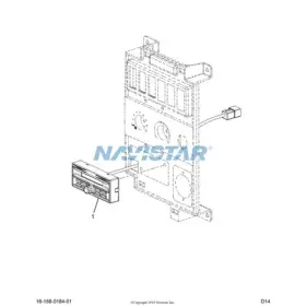 2512285C1 INTERNATIONAL Knob Center Radio Control