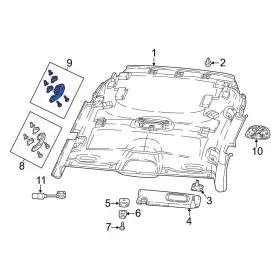 6LL28LXHAB JEEP OE Rear Right Interior Grab Bar Compass