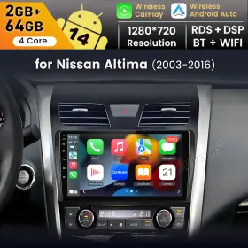 US.SXT812SC.TEANA138 JUNSUN Android Carplay Car Gps Radio Dsp