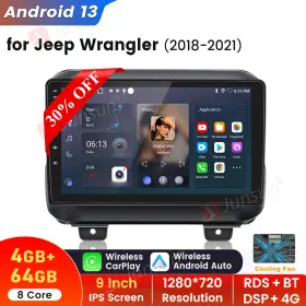 US.XT594.JW819 JUNSUN Android Carplay Stereo Radio Gps Jeep