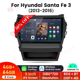 US.XT594.SANTA.FE136 JUNSUN Android Car Stereo Radio Carplay