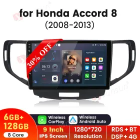 US.XT596.ACCORD812 JUNSUN Carplay Spirior Car Stereo Radio