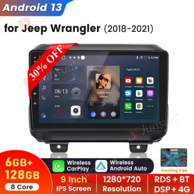 US.XT596.JW819 JUNSUN Android Carplay Stereo Radio Gps Jeep