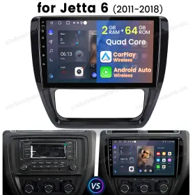 US.XT812SC-F.JETTA118 JUNSUN Android Carplay Car Stereo Radio