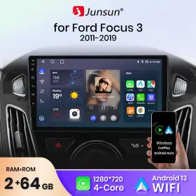 US.XT891C.FOCUS127 JUNSUN Apple Carplay Android Car Stereo