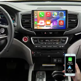 3763931673 KHH Ridgeline Carplay Android Car Radio Bt Gps
