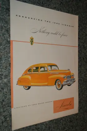 Lincoln 1946 Original Large Advertisement Print Ad