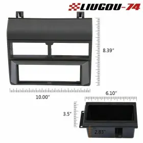 BIG20022 LIUGOU74 Radio Single Din Dash Pocket Bezel Kit Gmc #2