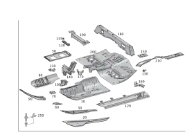 166-680-42-01 MERCEDES Cover Substructure