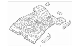 5251D354 MITSUBISHI Rear Floor Pan