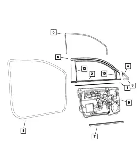 04725826AC MOPAR Water Shield Right