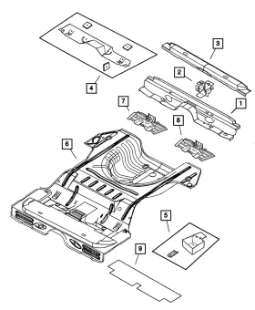 04740136 MOPAR Floor Pan Silencer