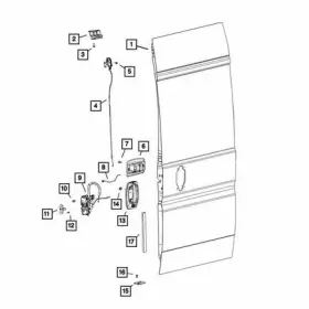 68169402AA MOPAR Trunk Floor Ram #2